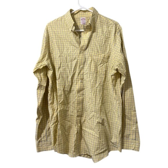 Brooks Brothers Shirt Men Sz 16-6/7 Traditional The Original Polo Shirt Non Iron - Picture 1 of 10